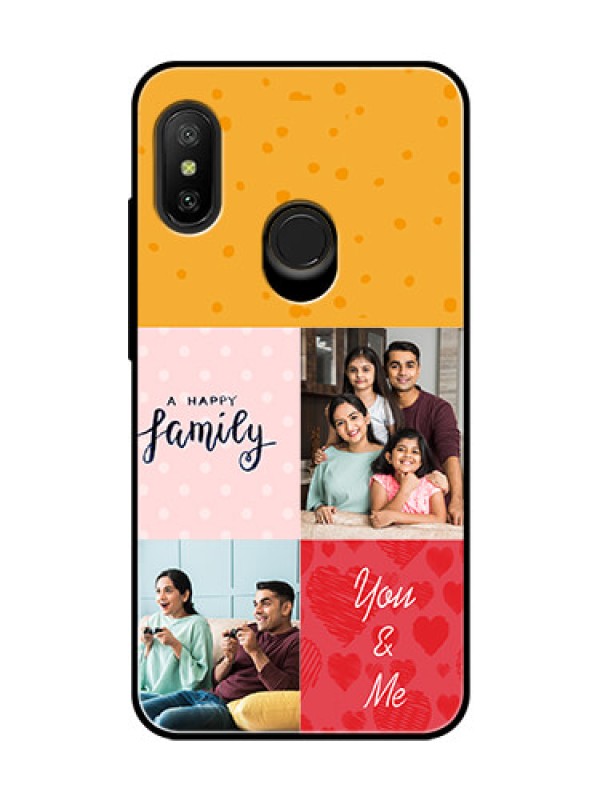 Custom Redmi 6 Pro Personalized Glass Phone Case  - Images with Quotes Design