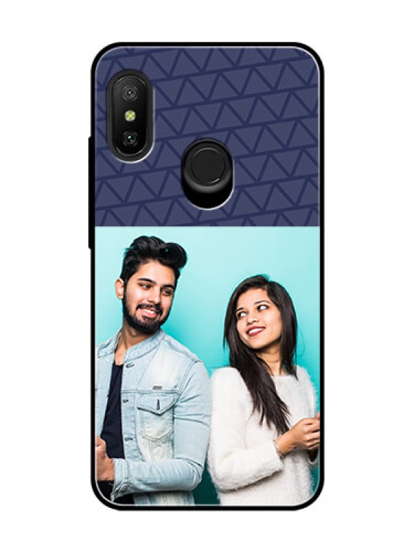 Custom Redmi 6 Pro Photo Printing on Glass Case  - with Best Friends Design  