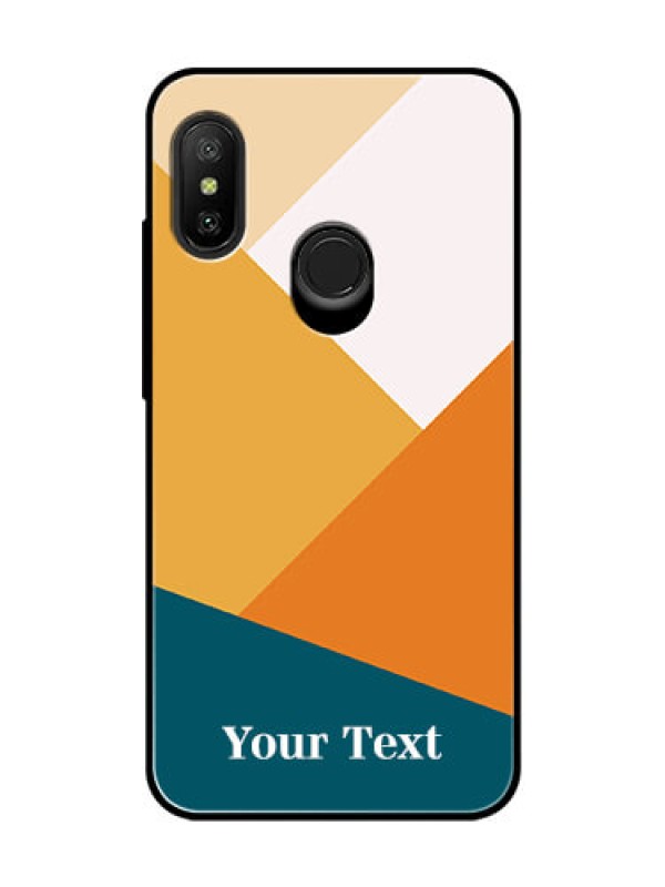 Custom Xiaomi Redmi 6 Pro Personalized Glass Phone Case - Stacked Multi-colour Design