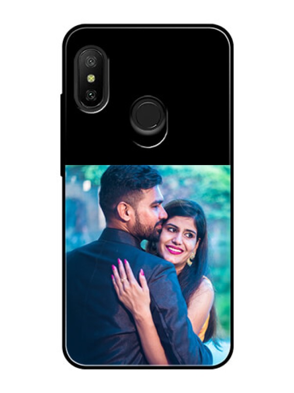 Custom Redmi6 Pro Custom Glass Phone Case - Upload Full Picture With Custom Color Design