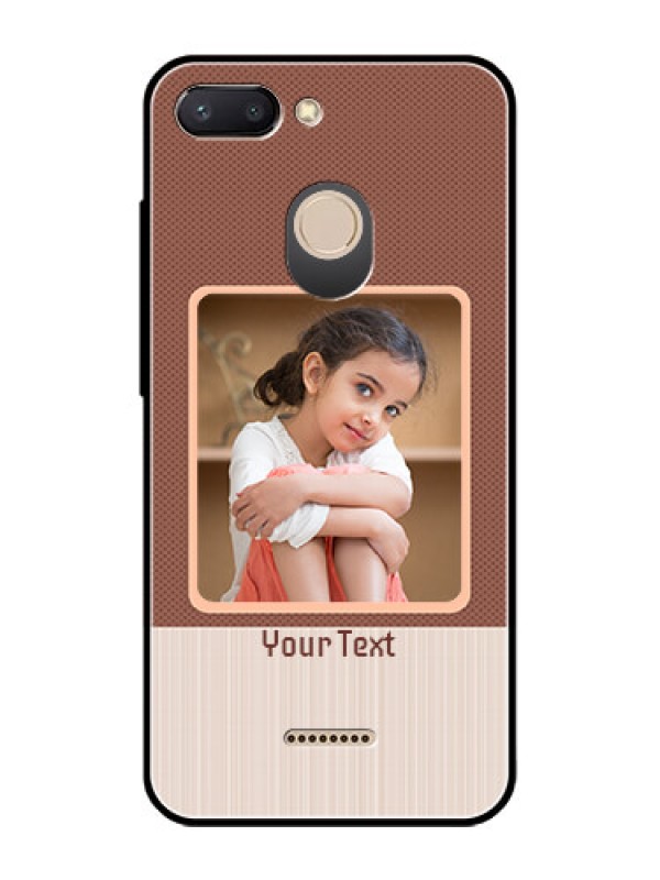 Custom Redmi 6 Custom Glass Phone Case  - Simple Pic Upload Design