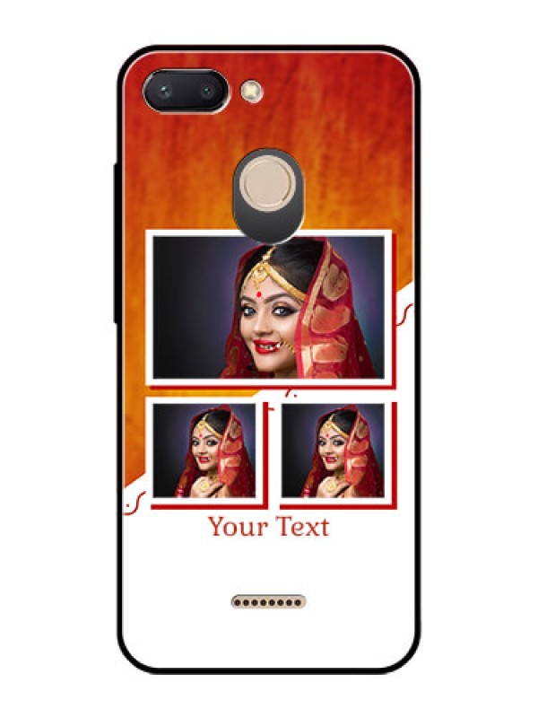 Custom Redmi 6 Custom Glass Phone Case  - Wedding Memories Design  