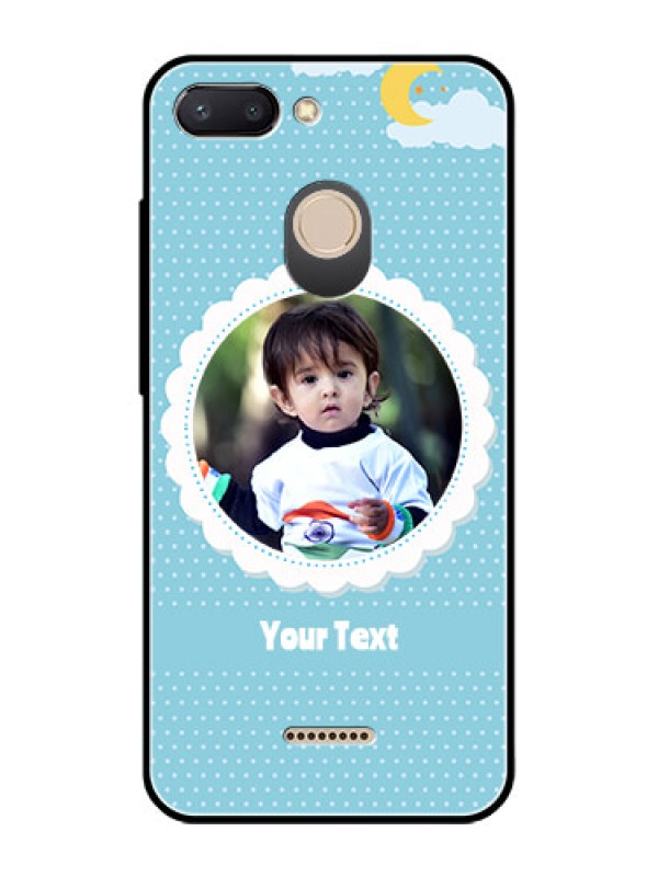 Custom Redmi 6 Personalised Glass Phone Case  - Violet Pattern Design