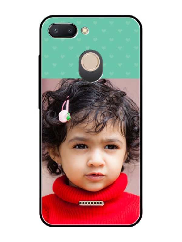 Custom Redmi 6 Custom Glass Phone Case  - Lovers Picture Design