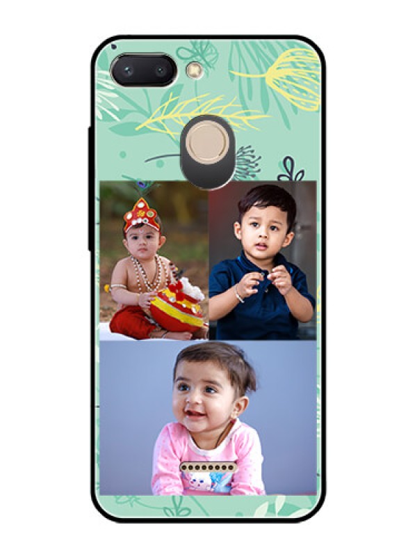 Custom Redmi 6 Photo Printing on Glass Case  - Forever Family Design 