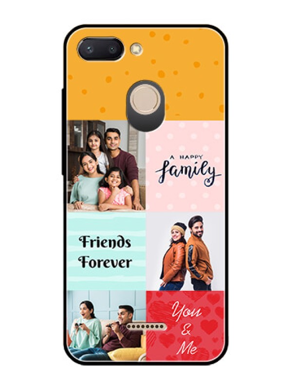 Custom Redmi 6 Personalized Glass Phone Case  - Images with Quotes Design
