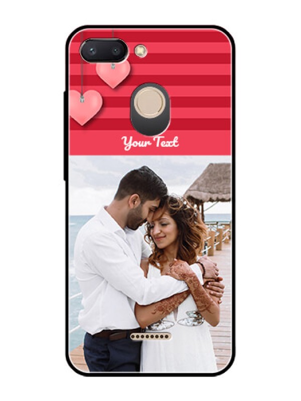 Custom Redmi 6 Custom Glass Phone Case  - Valentines Day Design