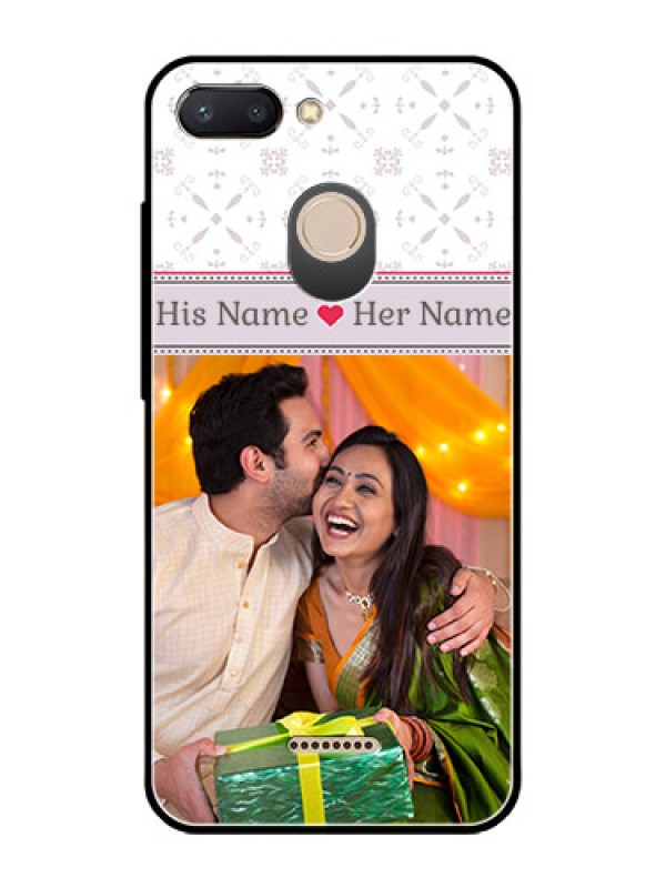Custom Redmi 6 Custom Glass Mobile Case  - with Photo and Ethnic Design