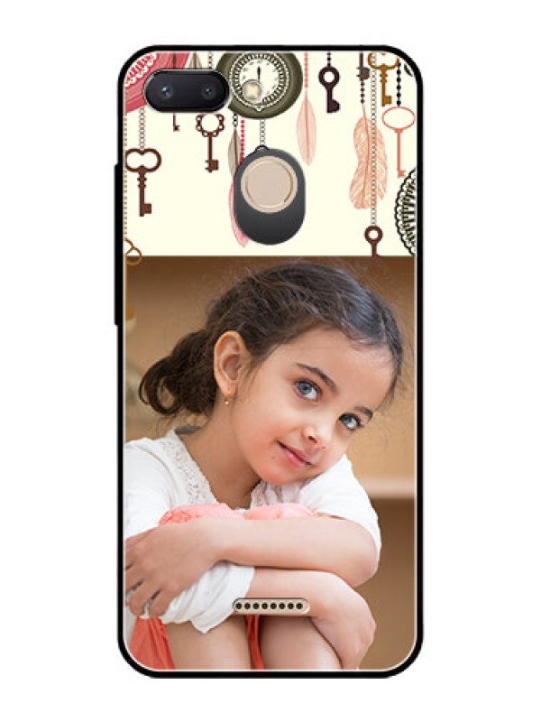 Custom Redmi 6 Custom Glass Mobile Case  - Boho Style Design