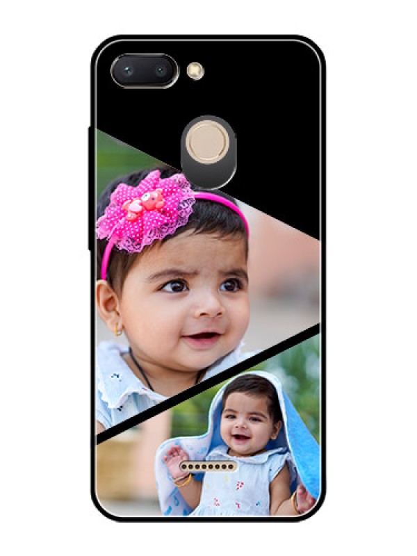 Custom Redmi 6 Custom Glass Phone Case  - Semi Cut Design