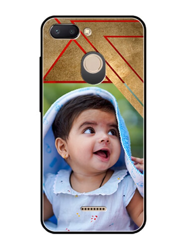 Custom Redmi 6 Personalized Glass Phone Case  - Gradient Abstract Texture Design