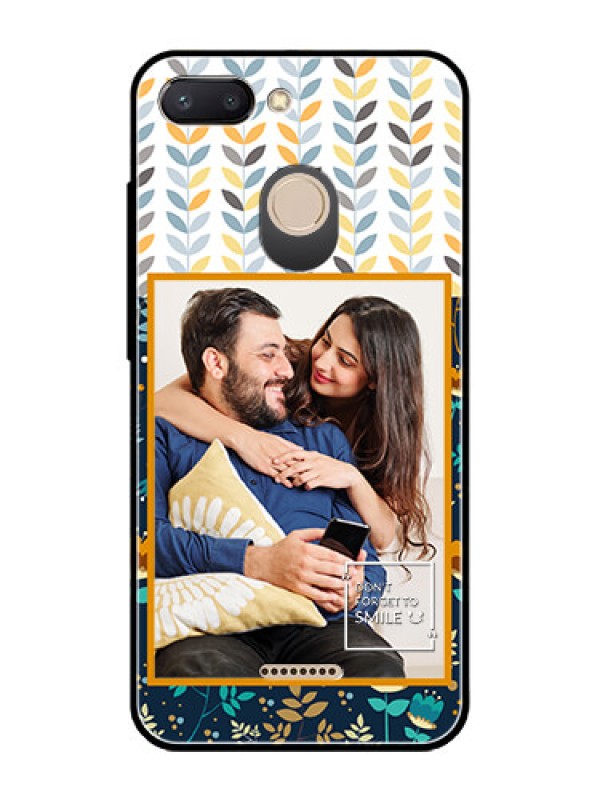 Custom Redmi 6 Custom Glass Mobile Case  - Pattern Design