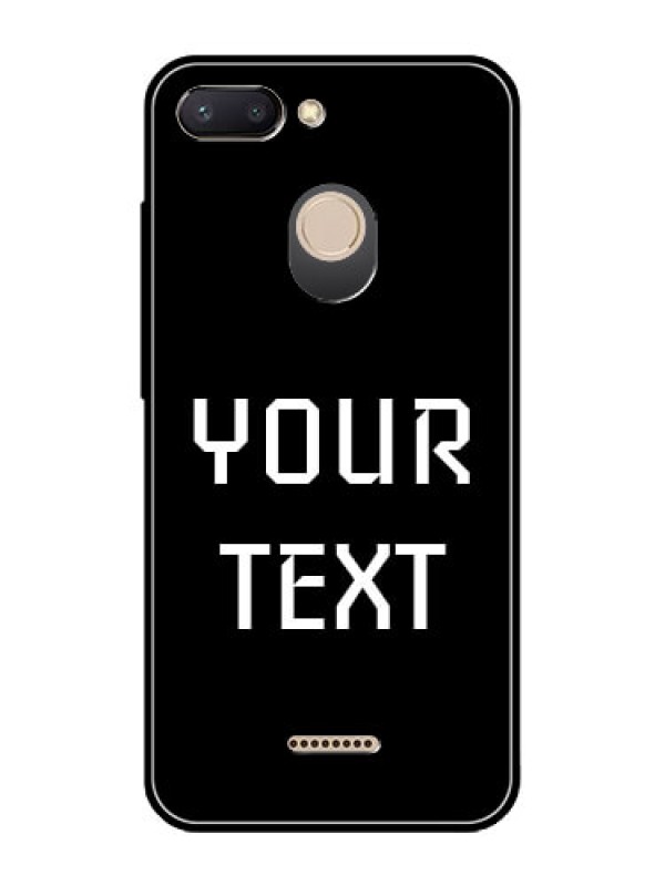 Custom Redmi 6 Your Name on Glass Phone Case