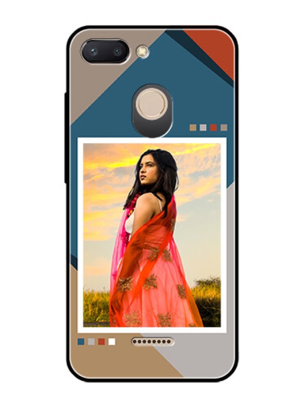 Custom Xiaomi Redmi 6 Personalized Glass Phone Case - Retro color pallet Design