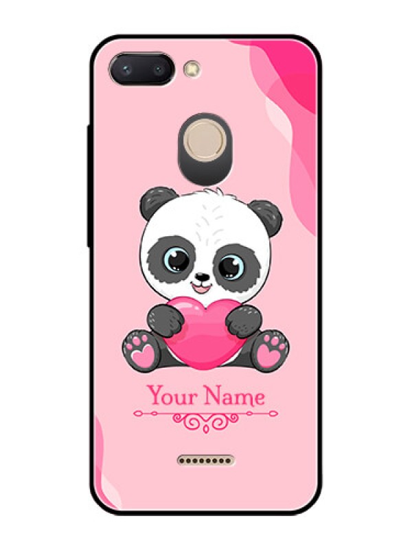 Custom Xiaomi Redmi 6 Custom Glass Mobile Case - Cute Panda Design