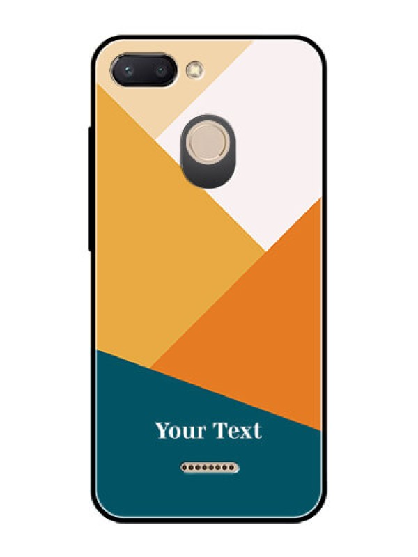 Custom Xiaomi Redmi 6 Personalized Glass Phone Case - Stacked Multi-colour Design