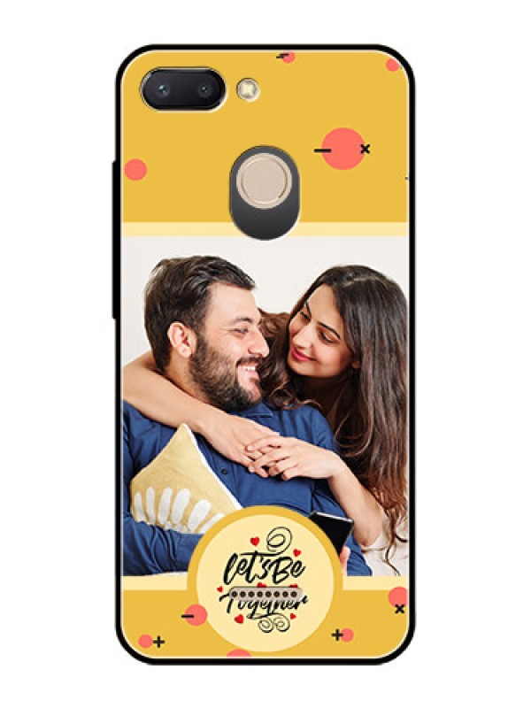 Custom Xiaomi Redmi 6 Photo Printing on Glass Case - Lets be Together Design