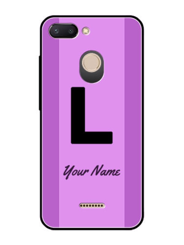 Custom Xiaomi Redmi 6 Custom Glass Phone Case - Tricolor custom text Design