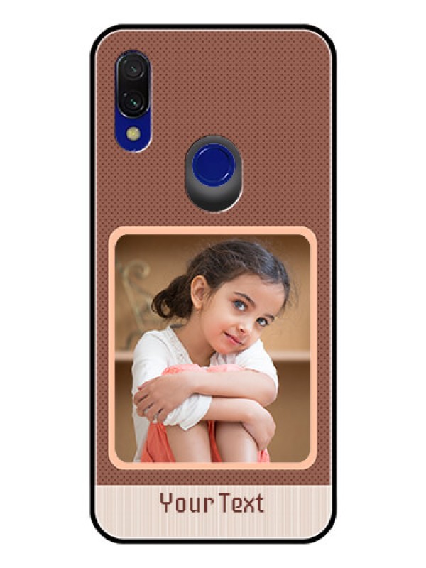Custom Redmi 7 Custom Glass Phone Case  - Simple Pic Upload Design