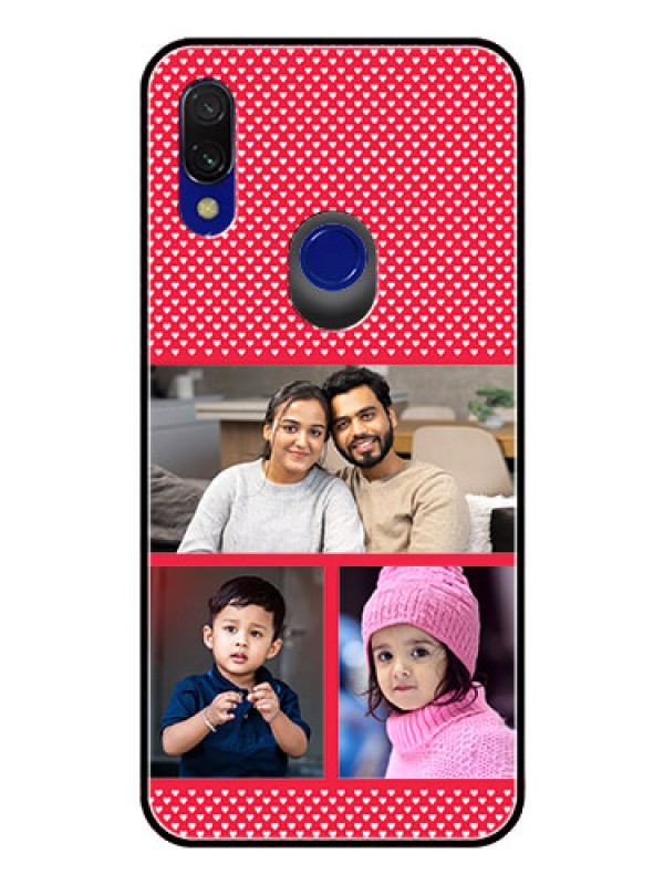 Custom Redmi 7 Personalized Glass Phone Case  - Bulk Pic Upload Design