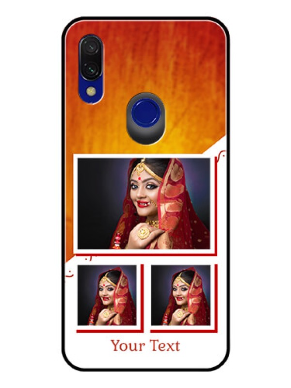 Custom Redmi 7 Custom Glass Phone Case  - Wedding Memories Design  
