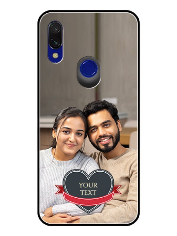 Custom Redmi 7 Custom Glass Phone Case  - Just Married Couple Design