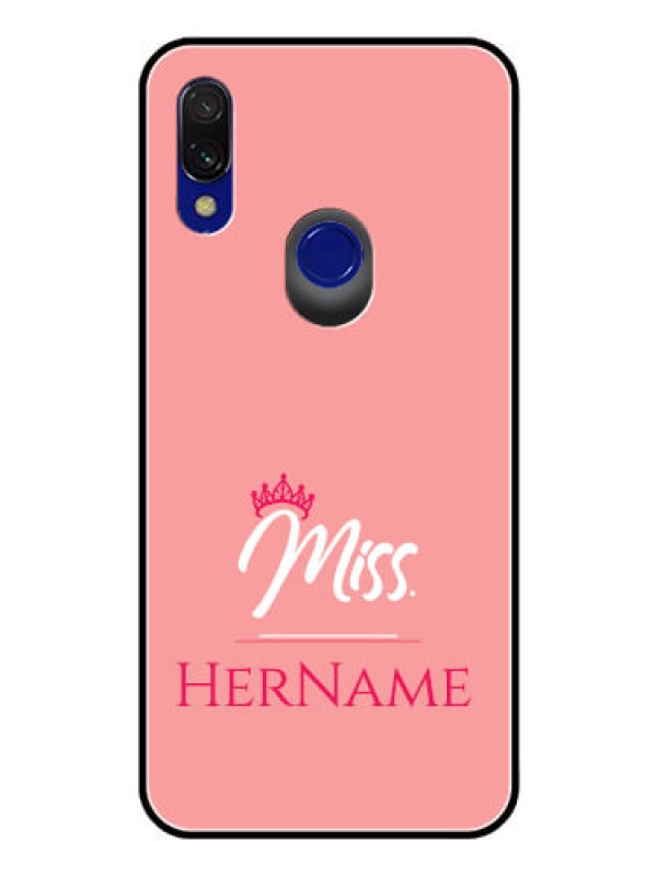 Custom Redmi 7 Custom Glass Phone Case Mrs with Name