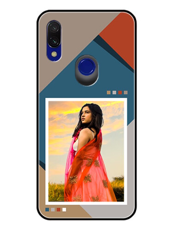 Custom Xiaomi Redmi 7 Personalized Glass Phone Case - Retro color pallet Design