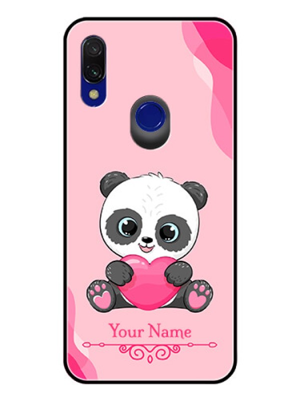Custom Xiaomi Redmi 7 Custom Glass Mobile Case - Cute Panda Design
