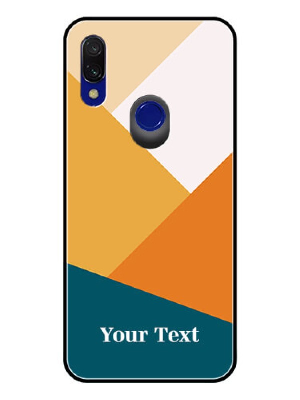 Custom Xiaomi Redmi 7 Personalized Glass Phone Case - Stacked Multi-colour Design