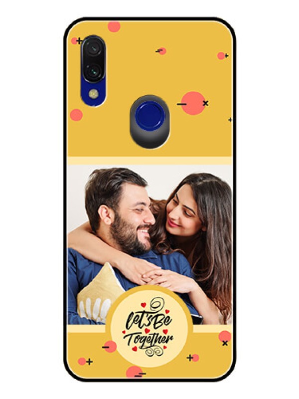 Custom Xiaomi Redmi 7 Photo Printing on Glass Case - Lets be Together Design