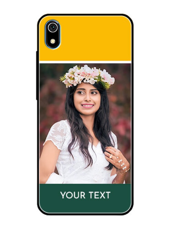 Custom Redmi 7A Photo Printing on Glass Case  - Love You Design