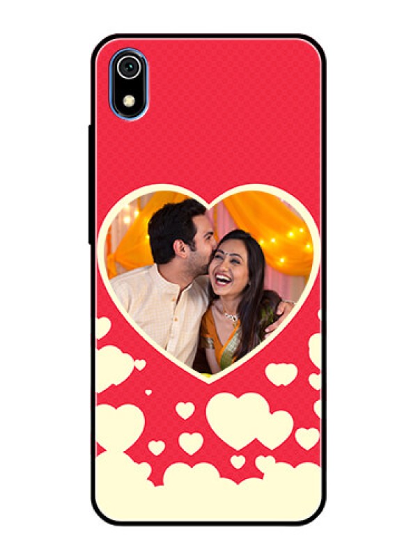 Custom Redmi 7A Custom Glass Mobile Case  - Love Symbols Phone Cover Design
