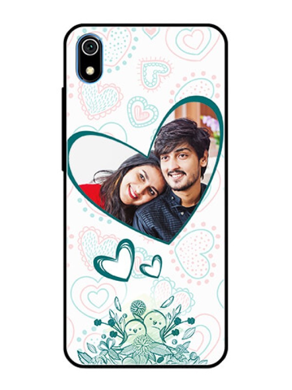 Custom Redmi 7A Photo Printing on Glass Case  - Premium Couple Design