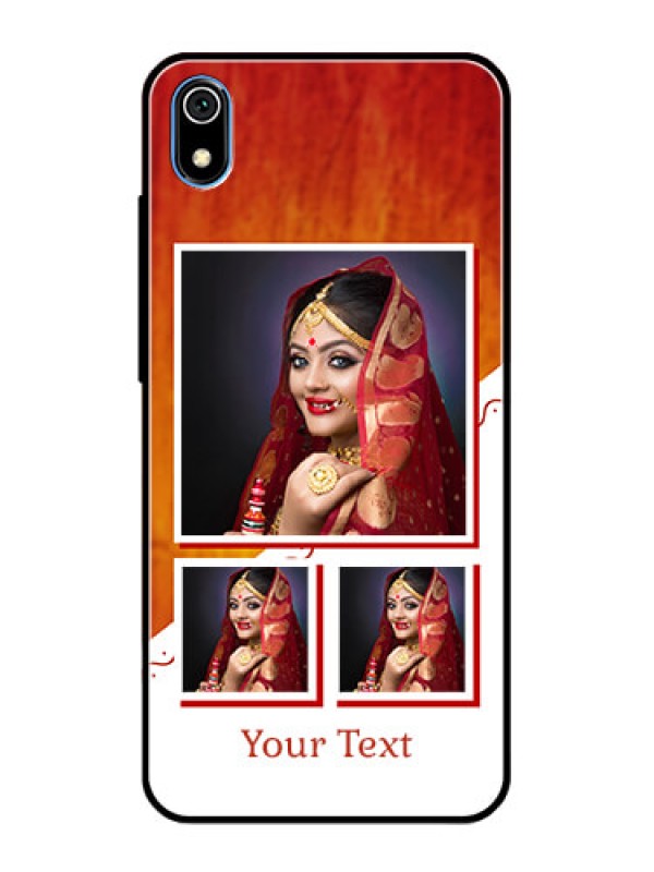 Custom Redmi 7A Custom Glass Phone Case  - Wedding Memories Design  