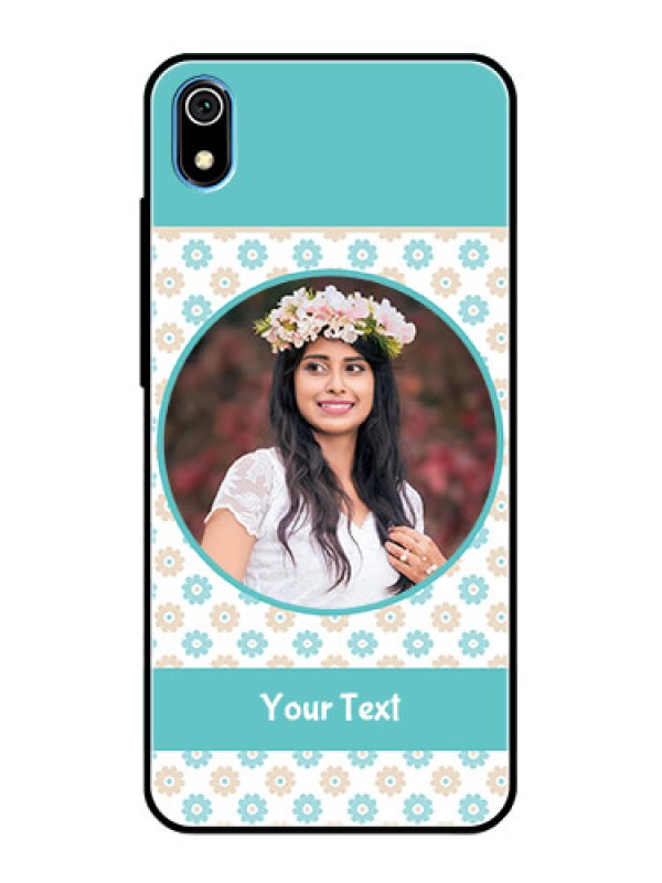 Custom Redmi 7A Custom Glass Mobile Case  - Beautiful Flowers Design