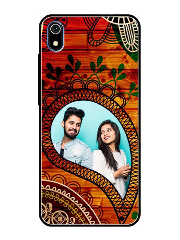 Custom Redmi 7A Personalized Glass Phone Case  - Abstract Colorful Design