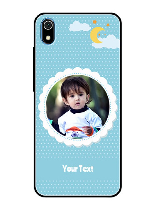 Custom Redmi 7A Personalised Glass Phone Case  - Violet Pattern Design
