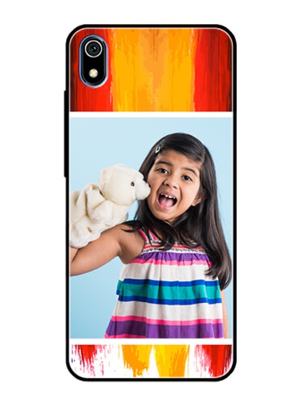 Custom Redmi 7A Personalized Glass Phone Case  - Multi Color Design