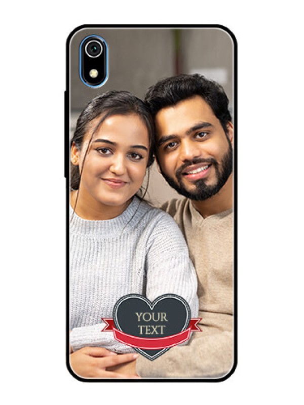 Custom Redmi 7A Custom Glass Phone Case  - Just Married Couple Design