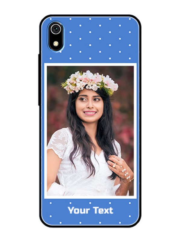 Custom Redmi 7A Photo Printing on Glass Case  - Polka dots design