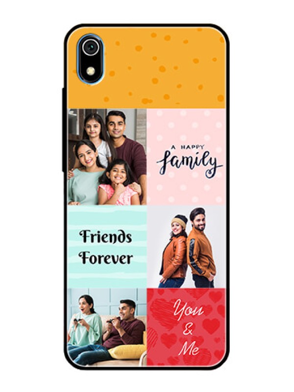 Custom Redmi 7A Personalized Glass Phone Case  - Images with Quotes Design
