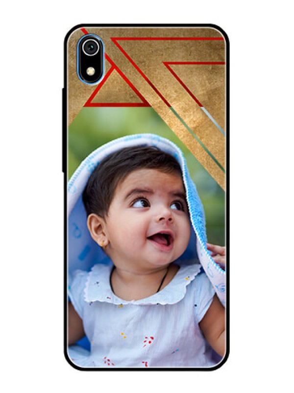 Custom Redmi 7A Personalized Glass Phone Case  - Gradient Abstract Texture Design