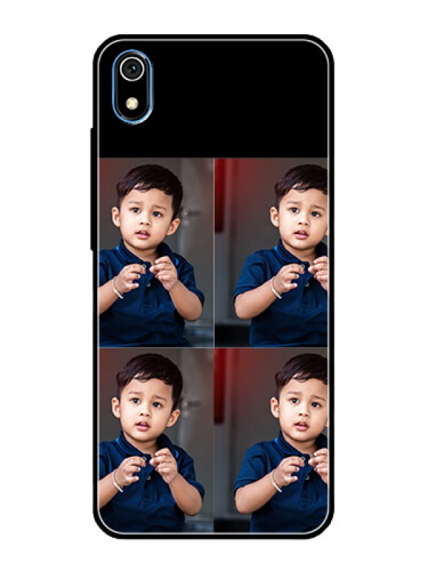 Custom Redmi 7A 4 Image Holder on Glass Mobile Cover