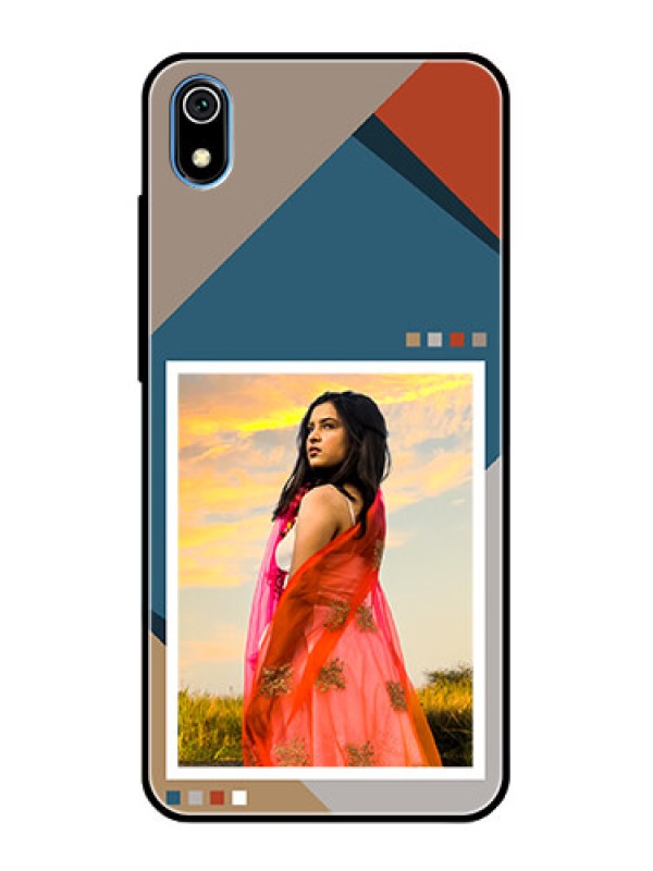 Custom Xiaomi Redmi 7A Personalized Glass Phone Case - Retro color pallet Design