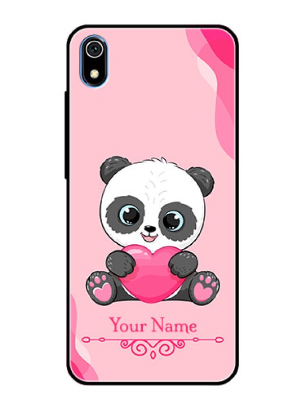 Custom Xiaomi Redmi 7A Custom Glass Mobile Case - Cute Panda Design