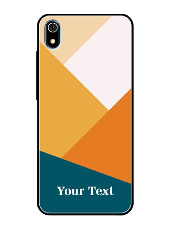 Custom Xiaomi Redmi 7A Personalized Glass Phone Case - Stacked Multi-colour Design