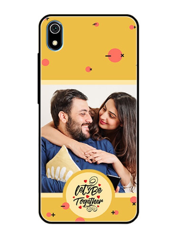 Custom Xiaomi Redmi 7A Photo Printing on Glass Case - Lets be Together Design