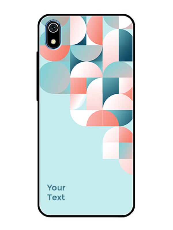 Custom Xiaomi Redmi 7A Custom Glass Phone Case - Stylish Semi-circle Pattern Design