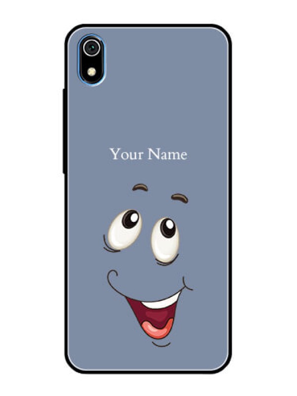 Custom Xiaomi Redmi 7A Photo Printing on Glass Case - Laughing Cartoon Face Design